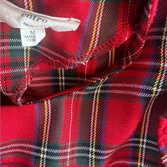 Red Plaid Ruffle Dress holiday Christmas - Picture 2 of 3